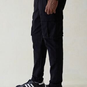 PacSun Stretch Canvas Black Slim Cargo Pants Size Small
